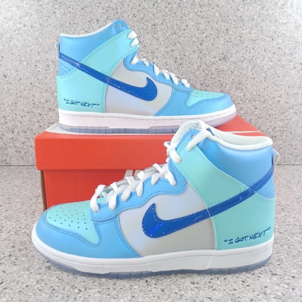 Nike Dunk High I Got Next Blue Sneakers 6Y & 6.5Y Shoes